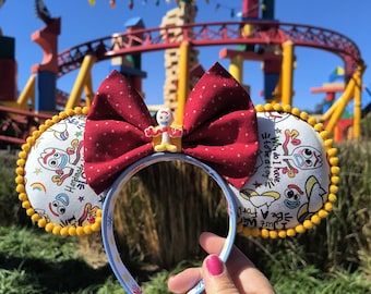 Forky Handmade Mickey Ears, Toy Story Headband Mouse Ears