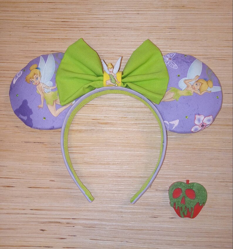 Tinkerbell Mickey Ears Pixie Mickey Ears Disneyland Mouse Etsy