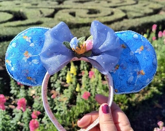 Princess Cinderella Handmade Mickey Ears, Magic Kingdom Mouse Ears