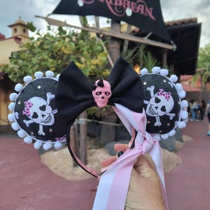 Pirate Princess Mickey Ears, Pirates of the Caribbean Mickey Ears, Magic Kingdom Mouse Ears, Adventureland Mouse Ears, Headband Ears