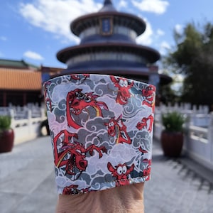 Mushu Coffee Cozy, Mulan Coffee Cozy, Epcot China Drink Cozy, Magic Kingdom Drink Cozy, Disneyland Drink Cozy, Princess Sidekick Cozy