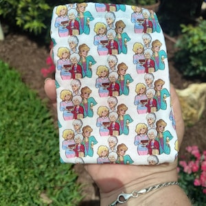 Golden Girls draw string pouch, Stay Golden Handmade small bag