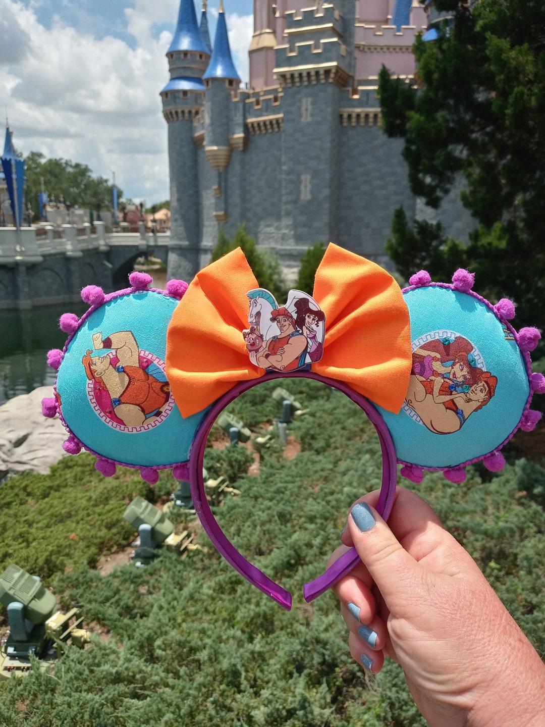 Hercules Mickey Ears Megara Mickey Ears Magic Kingdom Mickey Etsy