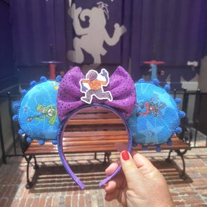The Muppets Kermit Show Mickey Ears, Gonzo the Great Mickey Ears, Fozzie Bear Mickey Ears, Hollywood Studios Mouse Ears,Mickey Headband Ears