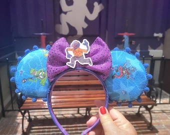 The Muppets Kermit Show Mickey Ears, Gonzo the Great Mickey Ears, Fozzie Bear Mickey Ears, Hollywood Studios Mouse Ears,Mickey Headband Ears