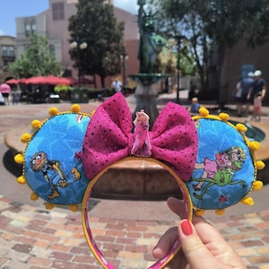 Orejas de Mickey hechas a mano de Los Muppets - Diadema de Miss Piggy Orejas de Mickey de Hollywood Studios