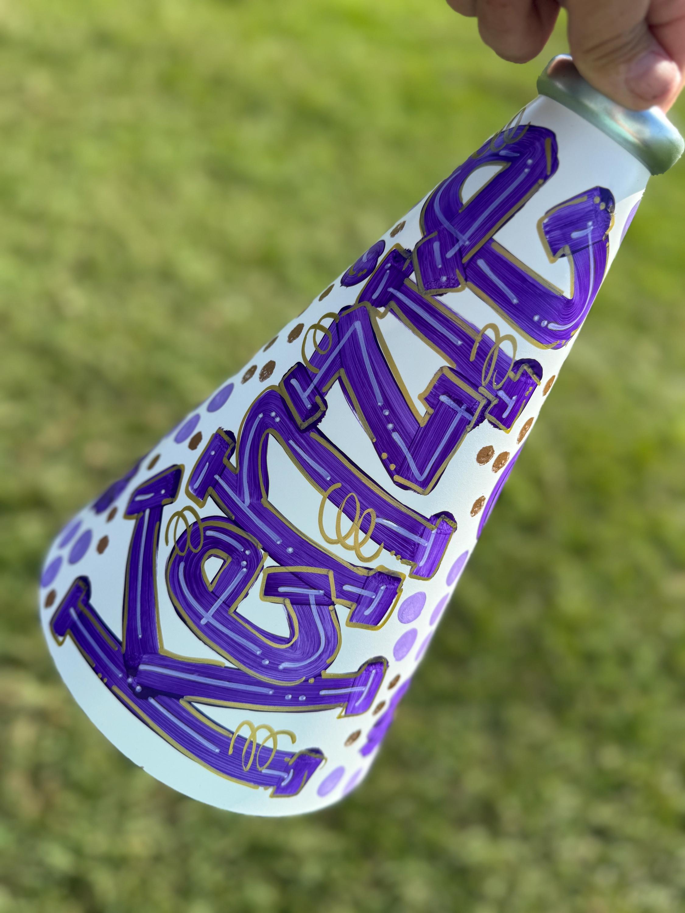 Handpainted Cheer Riveted Megaphone - Etsy