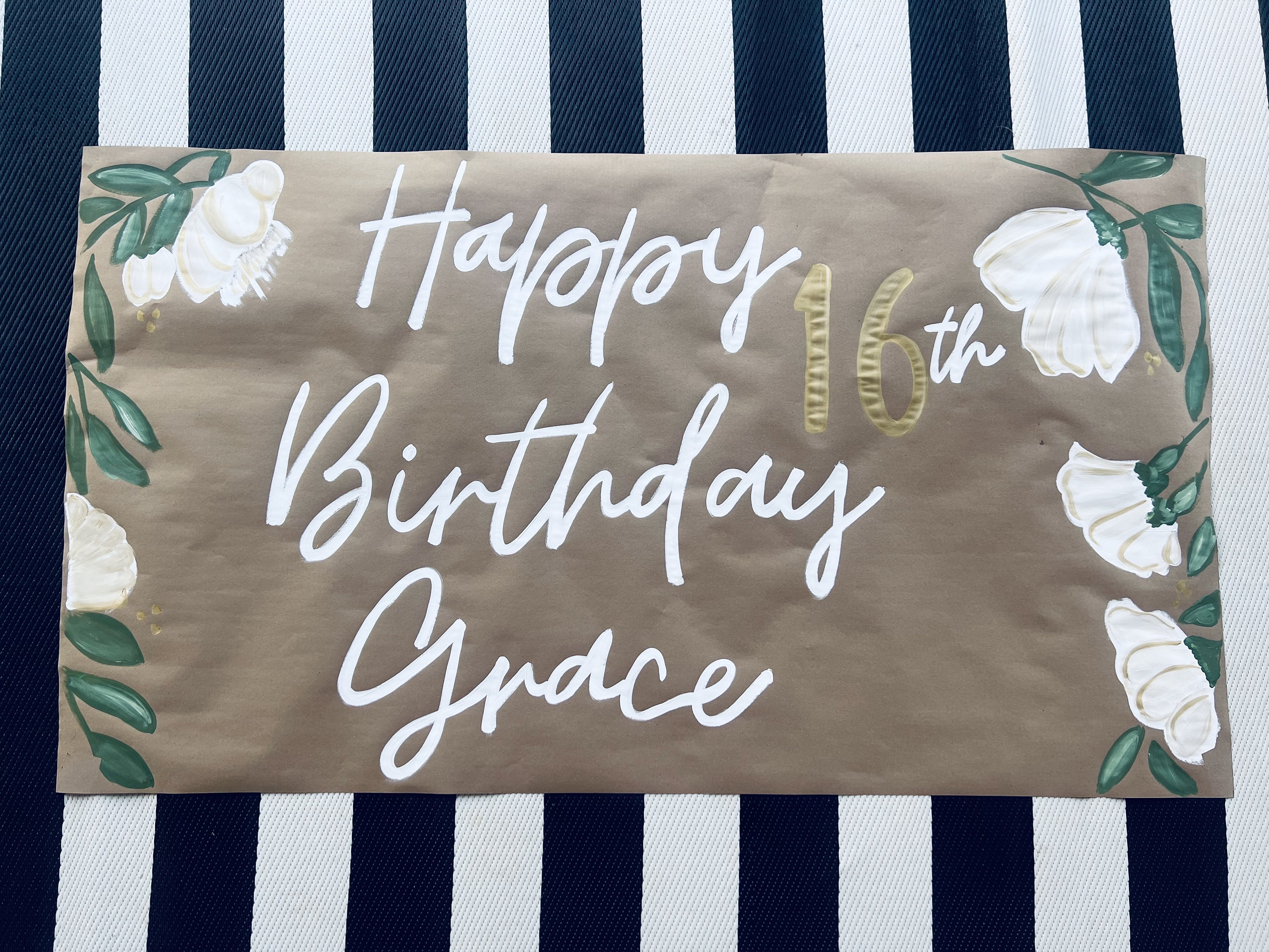 GLASNES Brown Kraft Happy Birthday Banner - Retro Party Decoration For Kids, Adults, Indoor/Outdoor - View #13