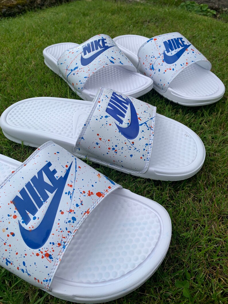 nike paint splatter sliders