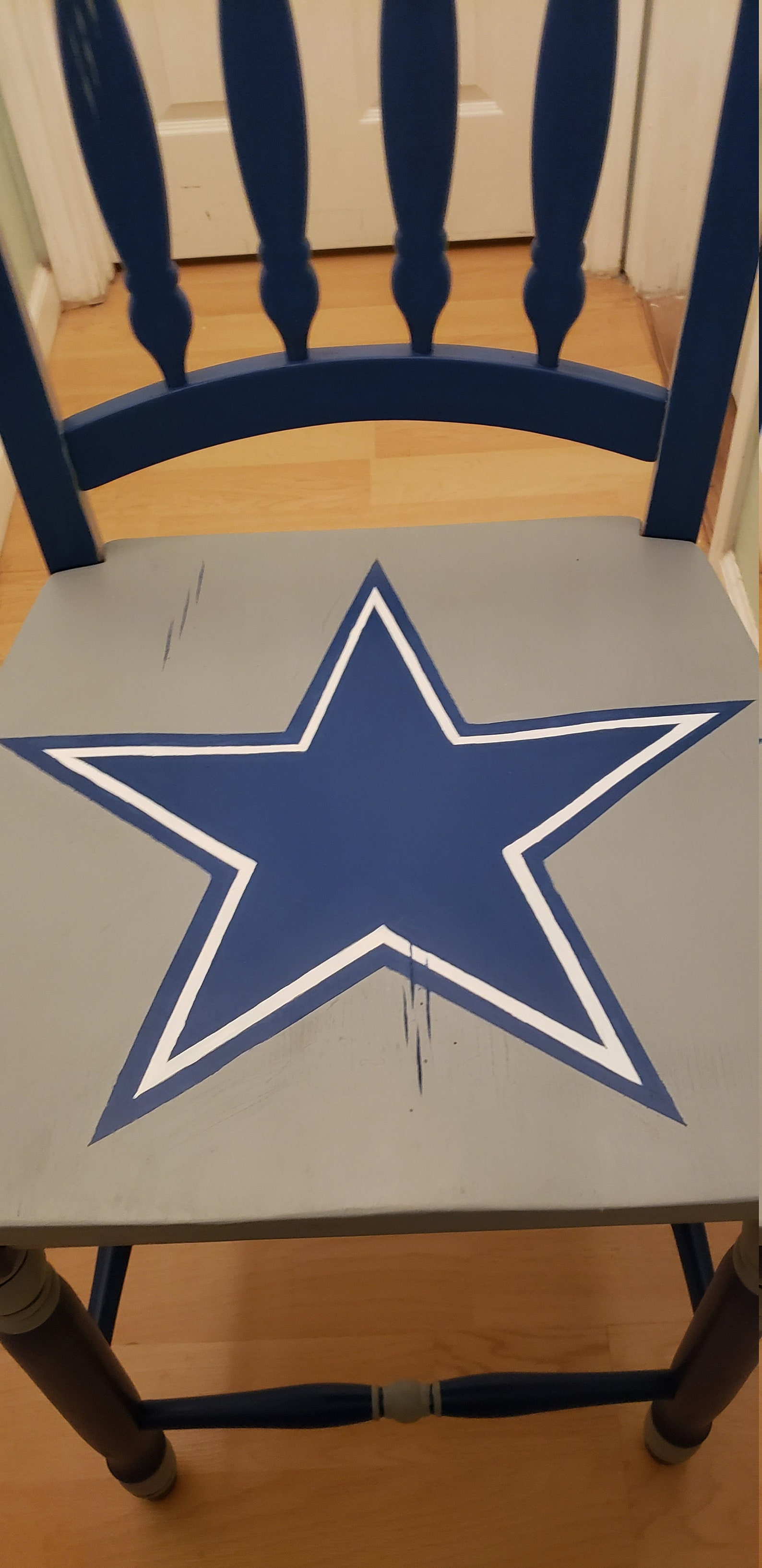 Dallas Cowboys Themed Bar Stool Etsy