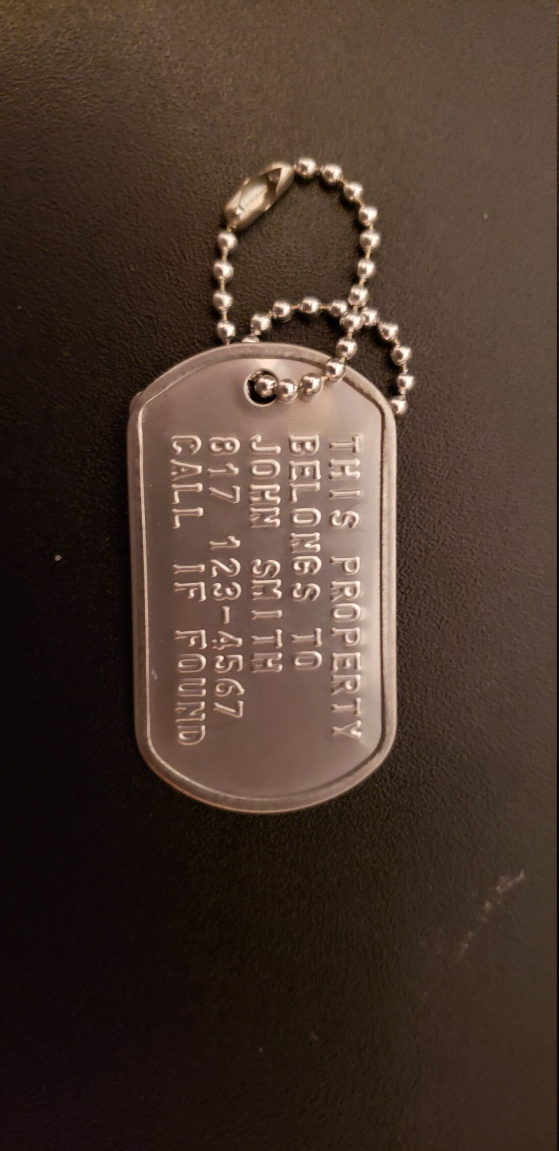 2 Identification Dog Tags for Anything Stainless Steel Etsy