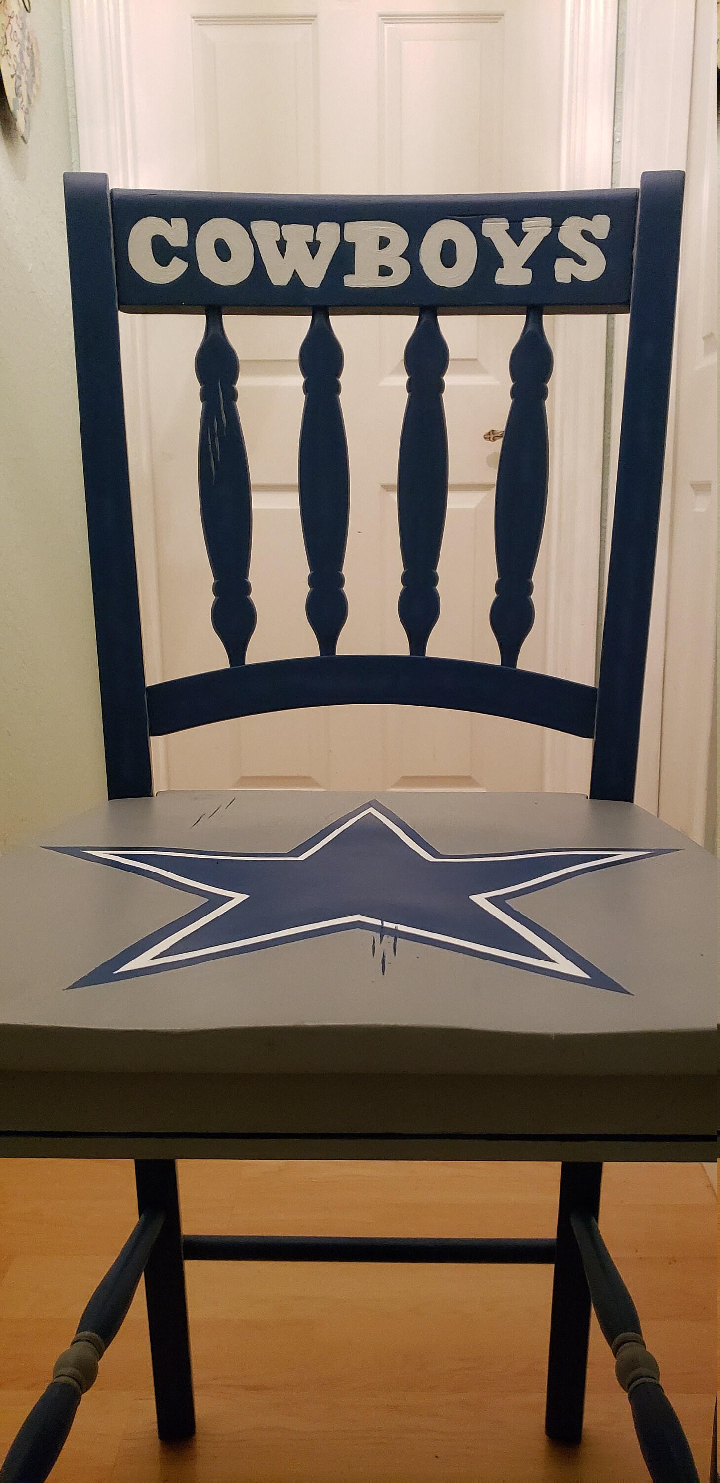 Dallas Cowboys Themed Bar Stool Etsy