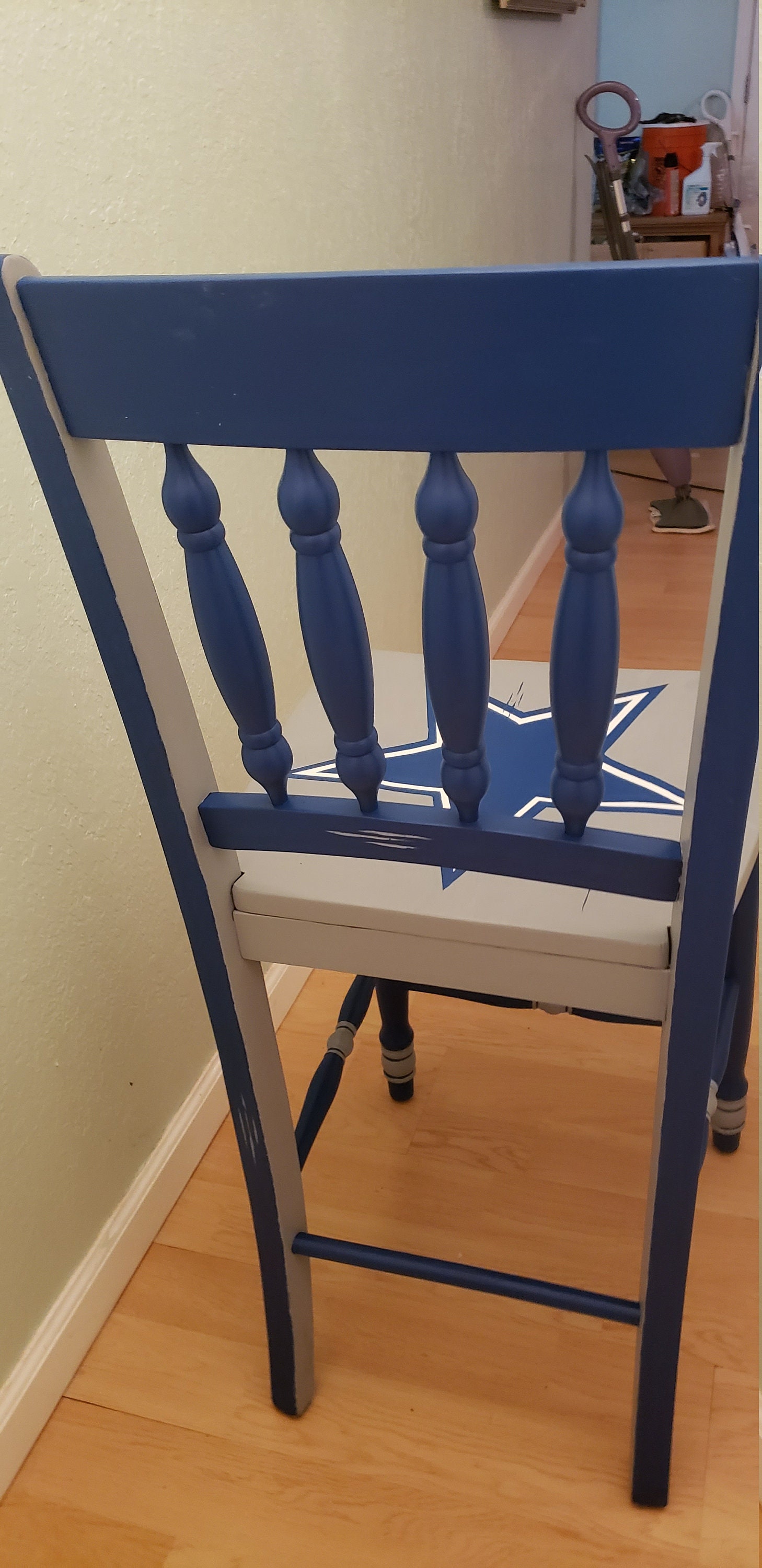 Dallas Cowboys Themed Bar Stool Etsy