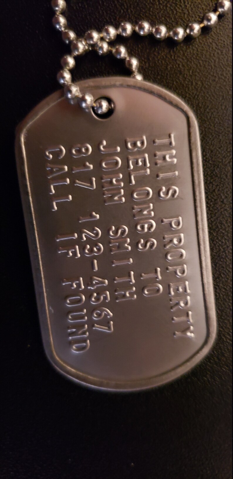 2 Identification Dog Tags for Anything Stainless Steel Etsy