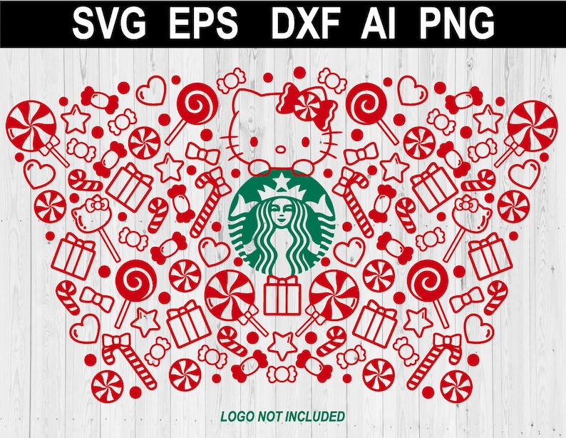 Download Christmas Hello Kitty Starbucks Full Wrap for Venti Cold ...