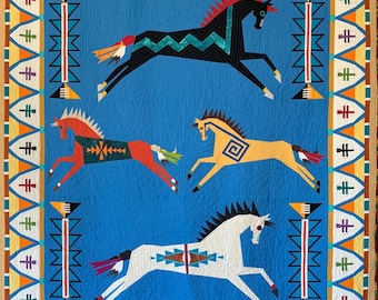 Painted Ponies  (Full size quilt)