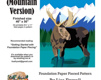 Wading Moose (Mountain Version)