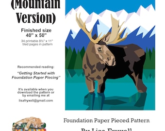 Wading Moose (Mountain Version)