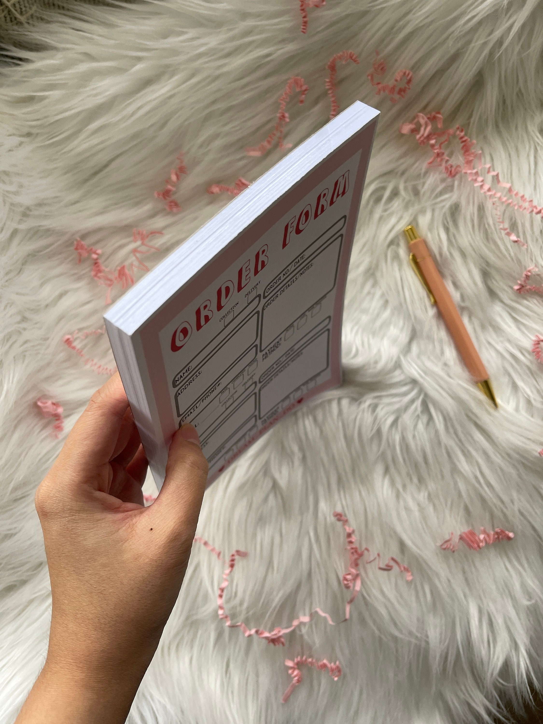 Order Form Glued Notepad A5 100 Sheets Small Business Etsy UK