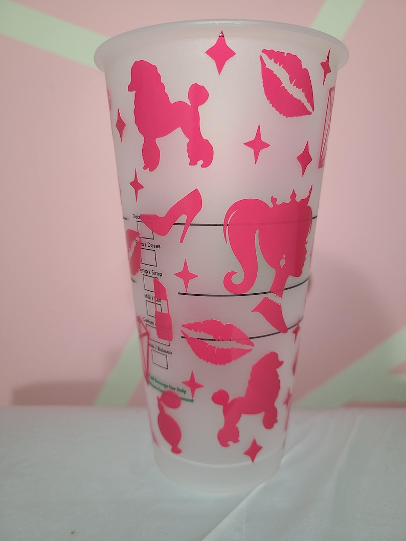 Barbie Inspired Custom Starbucks Cup Etsy
