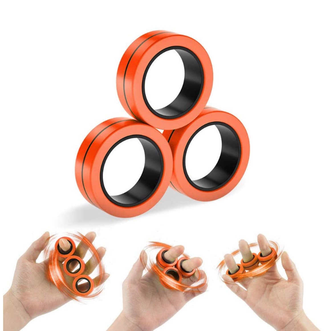 3 Piece Rings Anti Stress Rings Fidget Toy Etsy