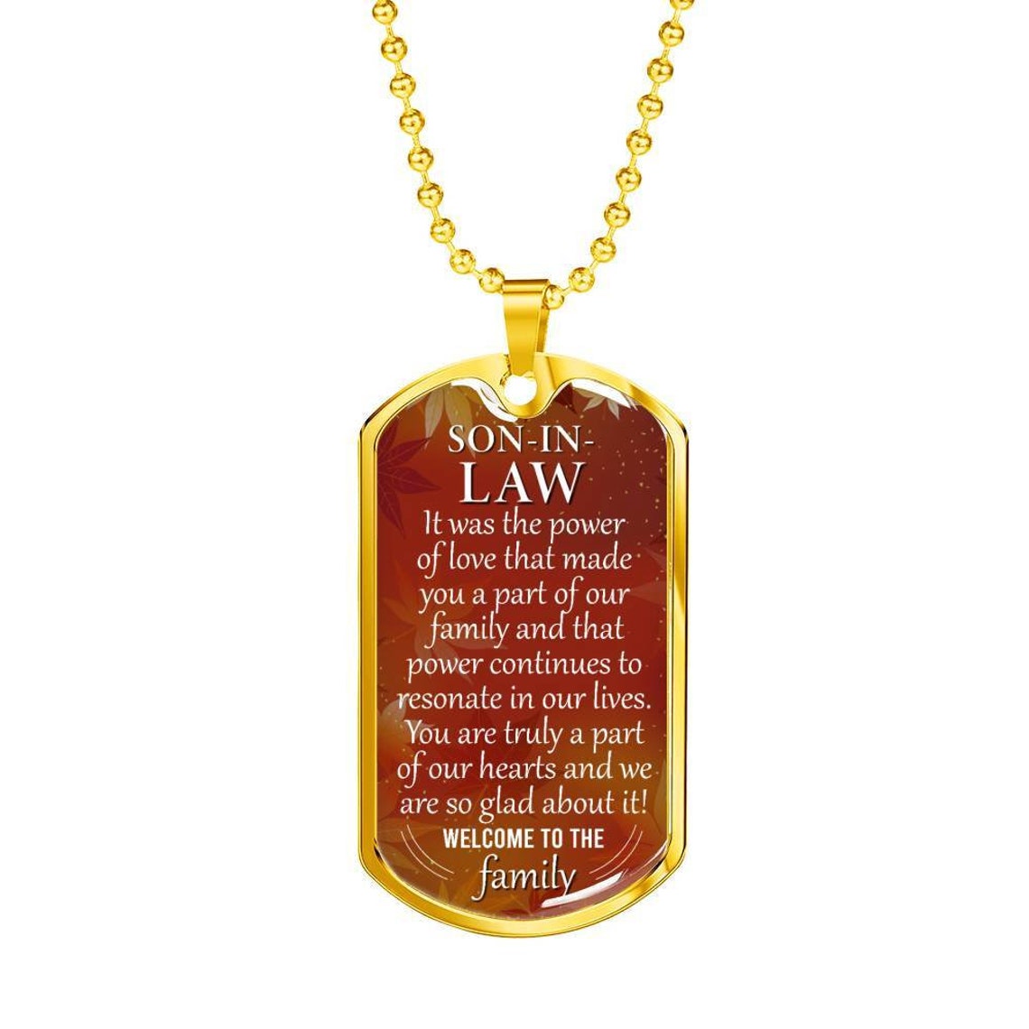 Gifts For Son In Law. To My Son In Law Necklace. Sentimental Etsy