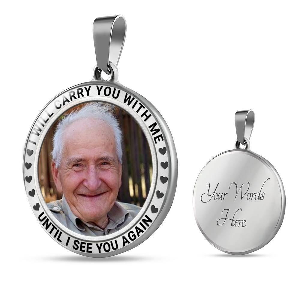 Remembrance Necklace With Picture. Memorial Necklace Etsy Australia