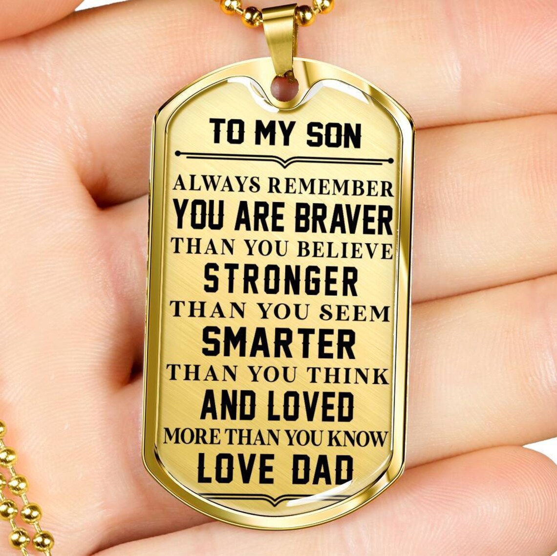 Personalized Gifts for Son From Dad. to My Son Necklace. Father to Son Gifts. Sentimental Gifts