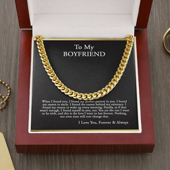 To My Boyfriend Necklace, Cute Gifts for Boyfriend, Gift for Boyfriend  Birthday
