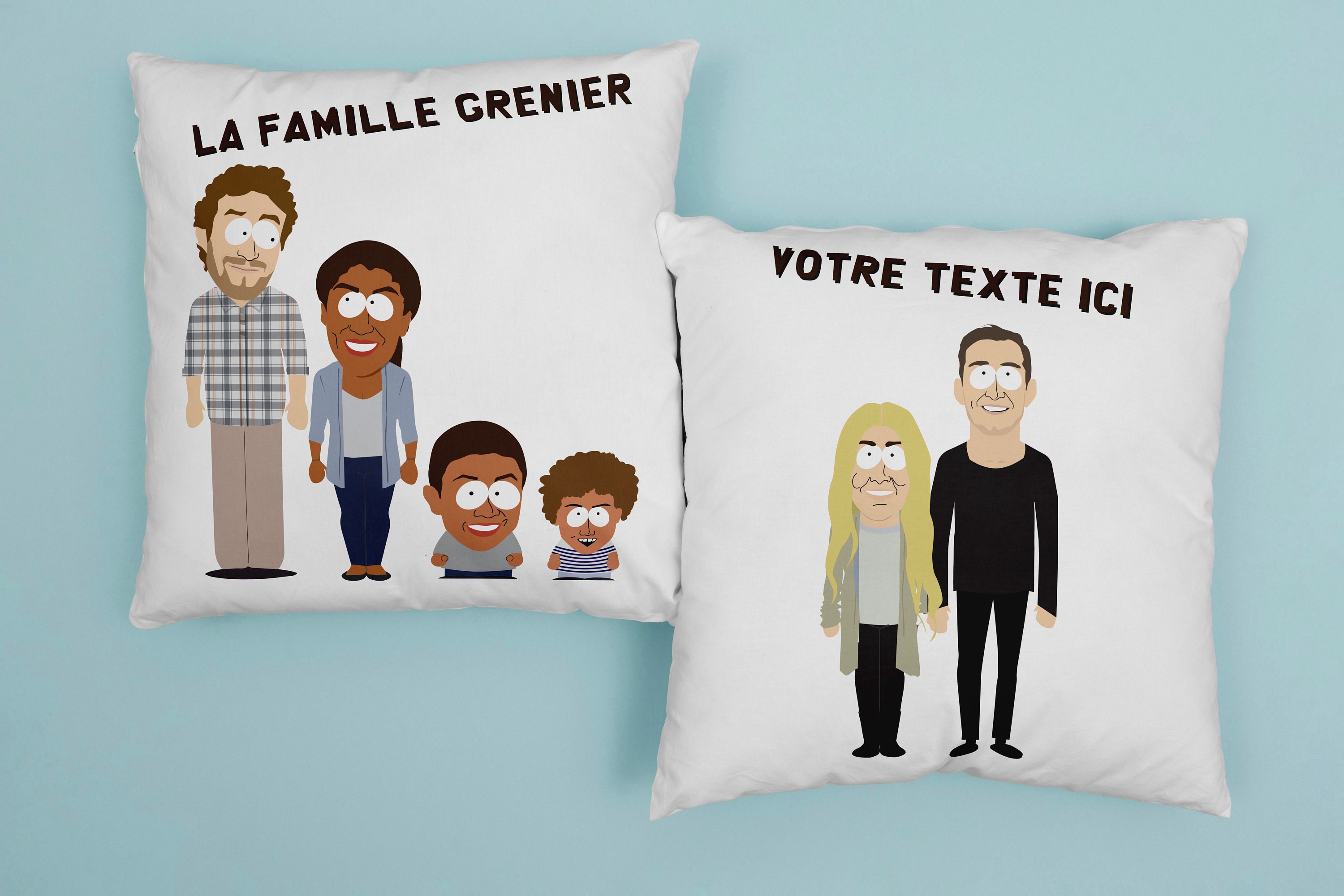 Coussin | Taie «South Park, Personnage Réalisé à Partir d'une Photo.
