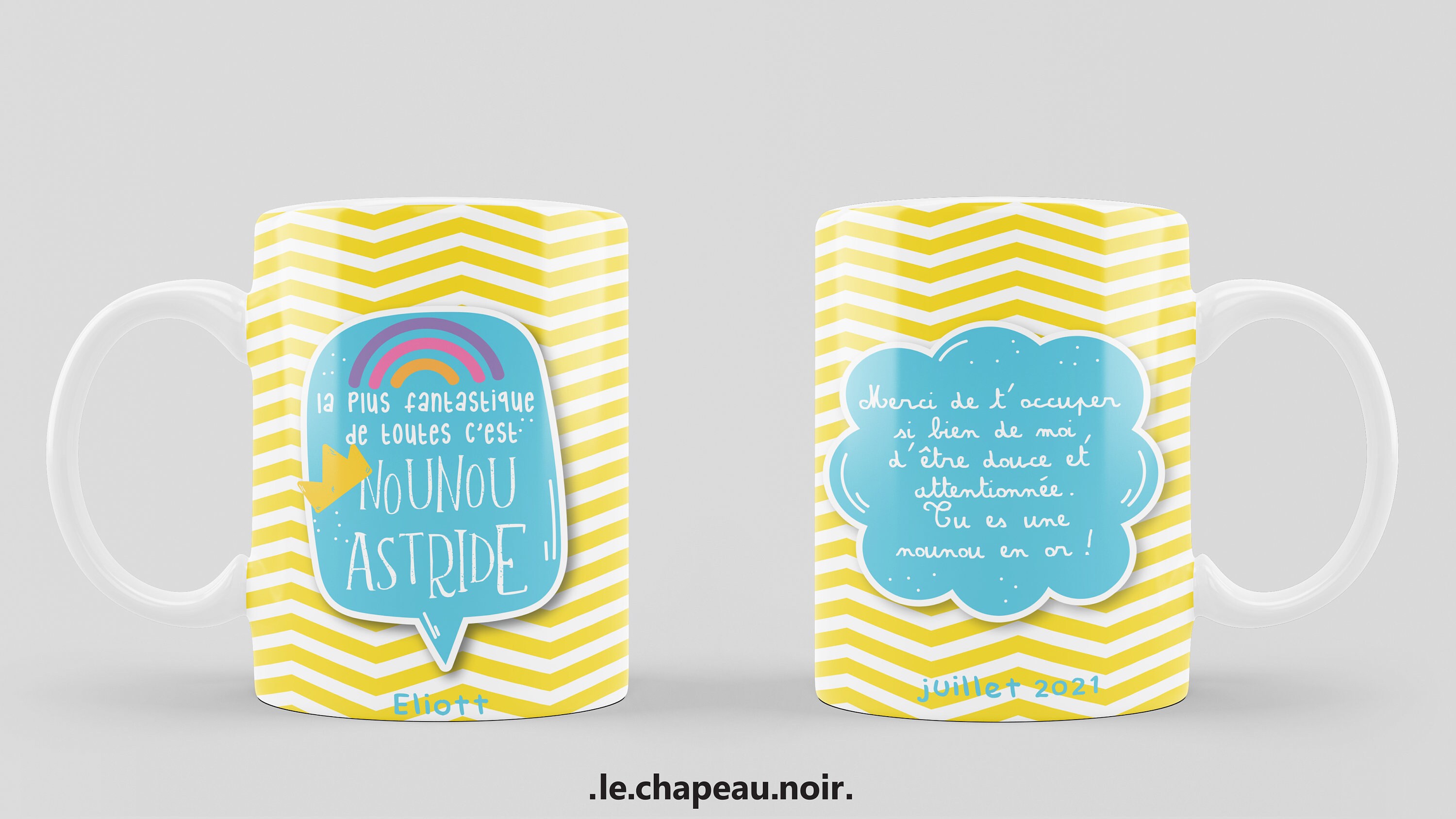 Spécial Fin d'année Scolaire. Cadeau Pour Nounou . Mug Personnalisé «Fantastique