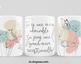 Caneca personalizada para anúncio de gravidez dos avós com a frase "Notícias da Primavera", presente surpresa para os futuros avós, revelação do bebê.