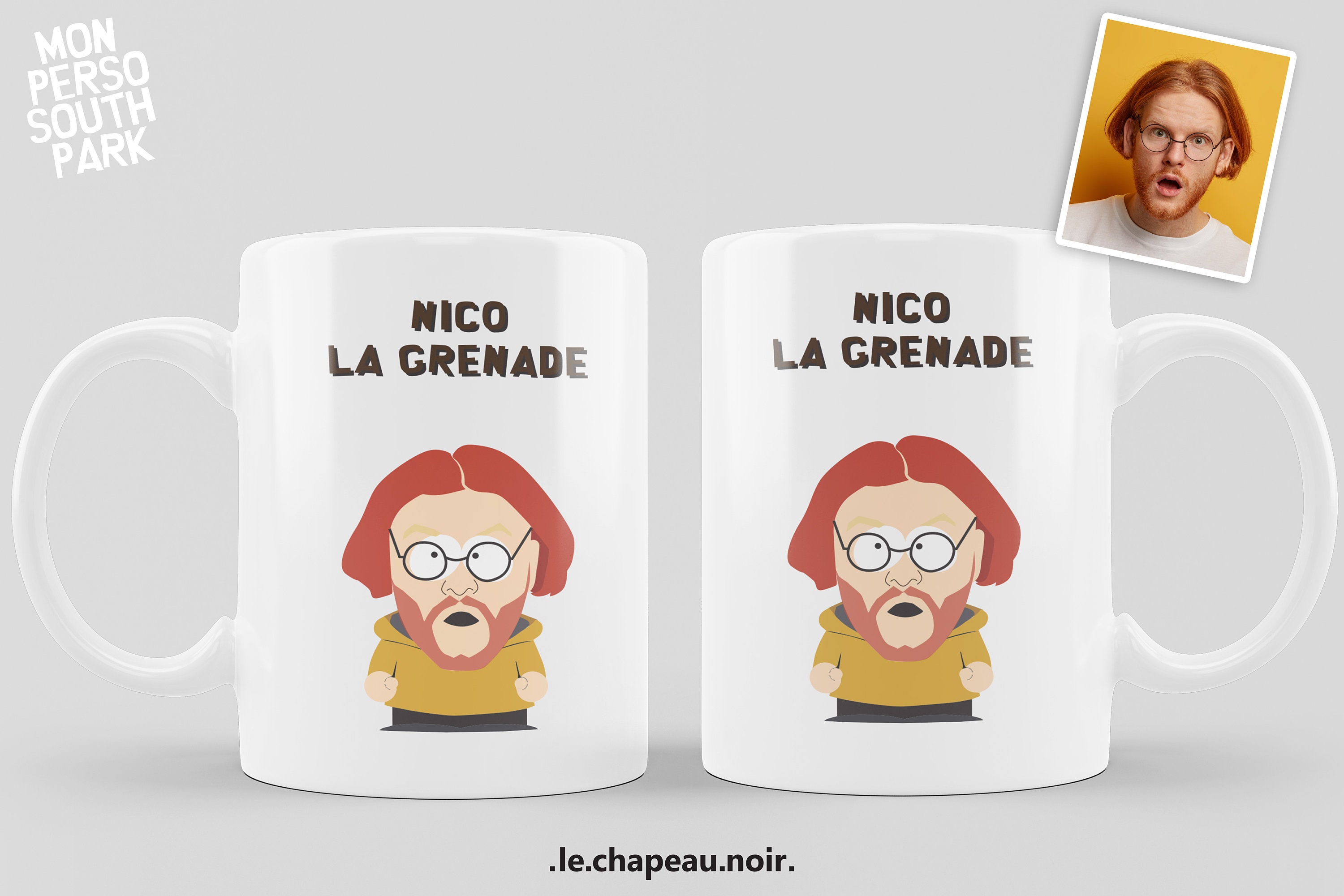 Mug Personnalisé South Park, Personnage Réalisé à Partir d'une Photo.