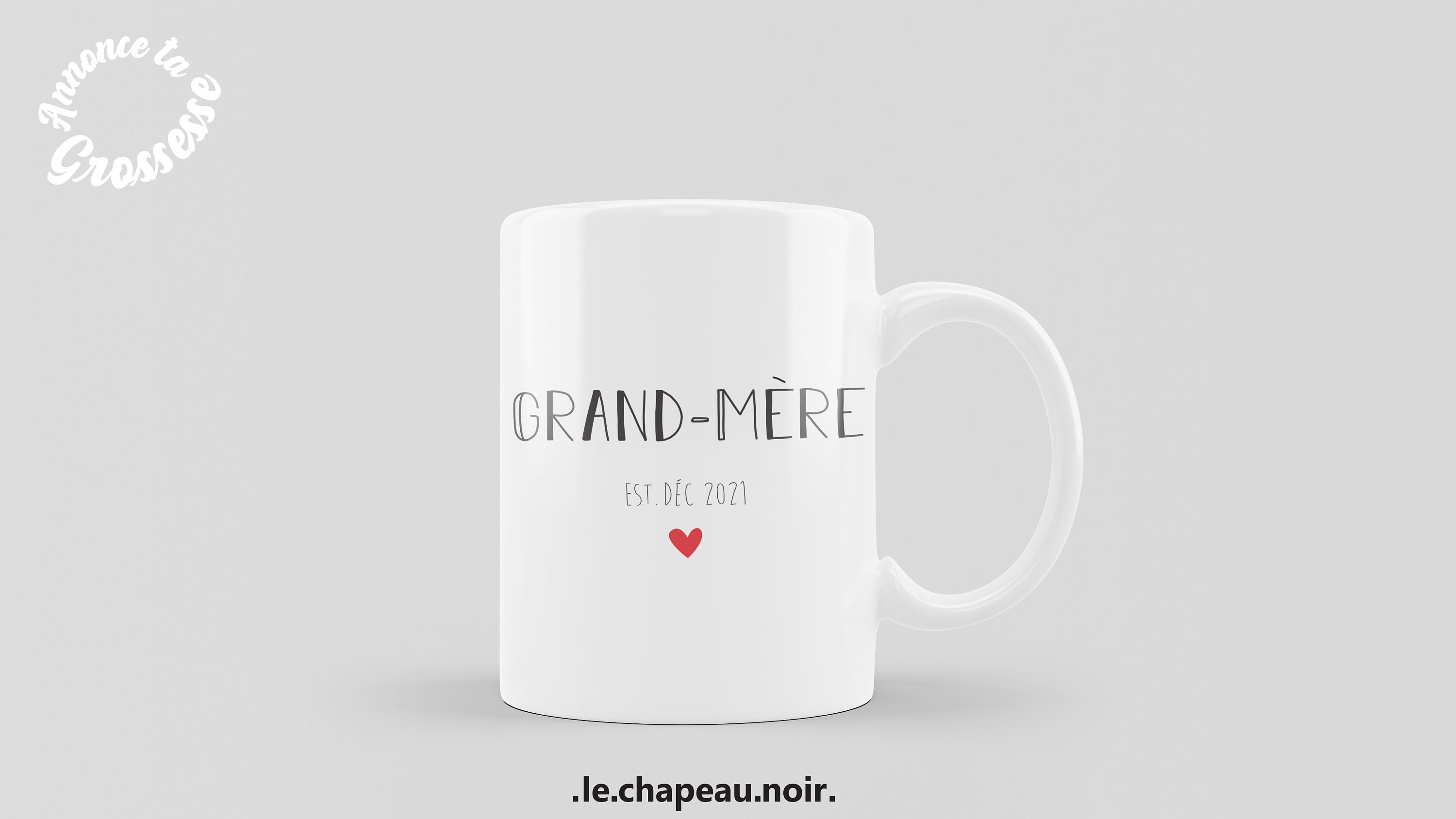 Mug Personnalisé - Annonce de Grossesse Pour Grands-Parents Une Annonce Unique et Originale