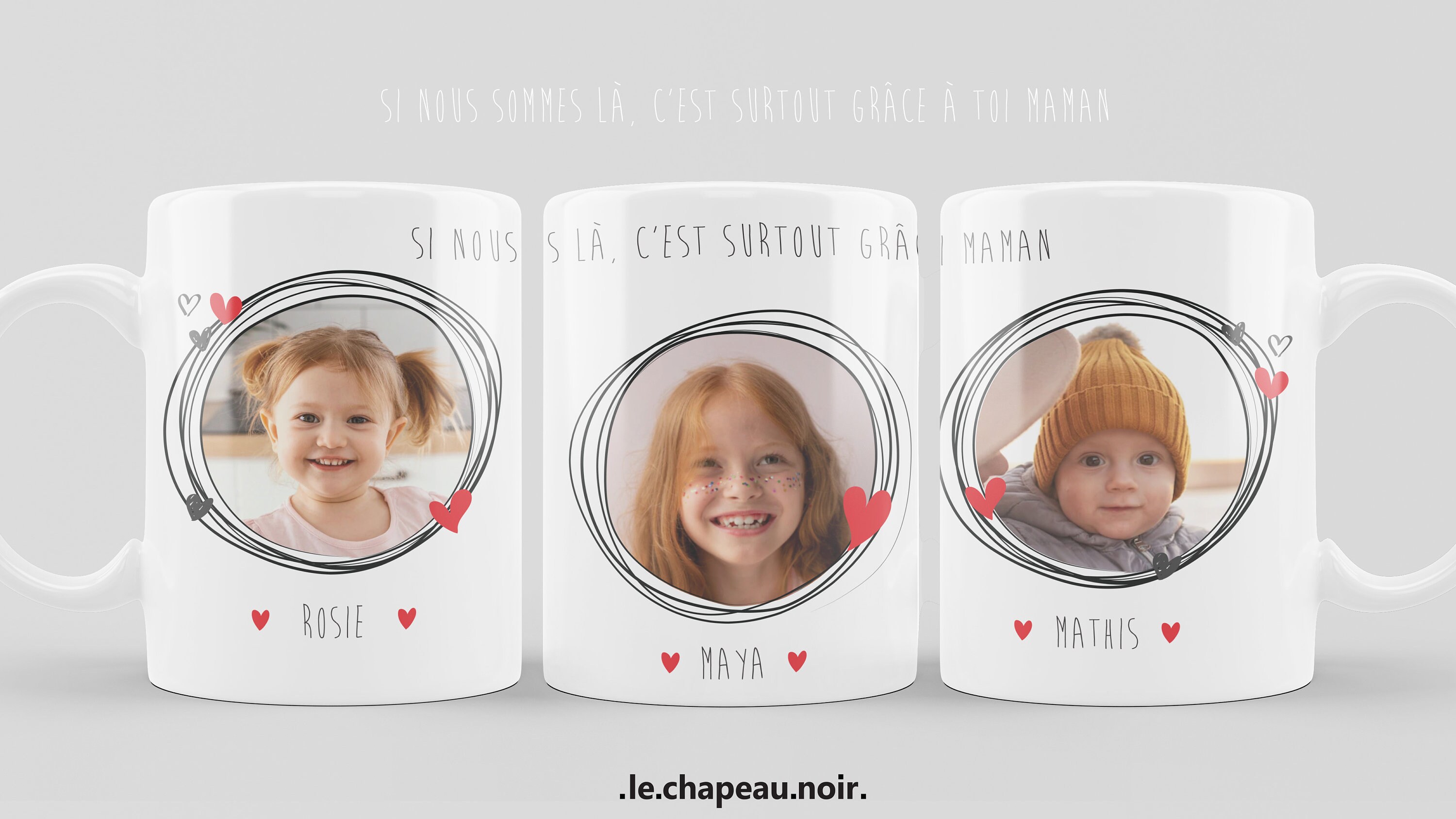 Mug Pour Les Mamans - Personnalisé avec Photos d'enfants