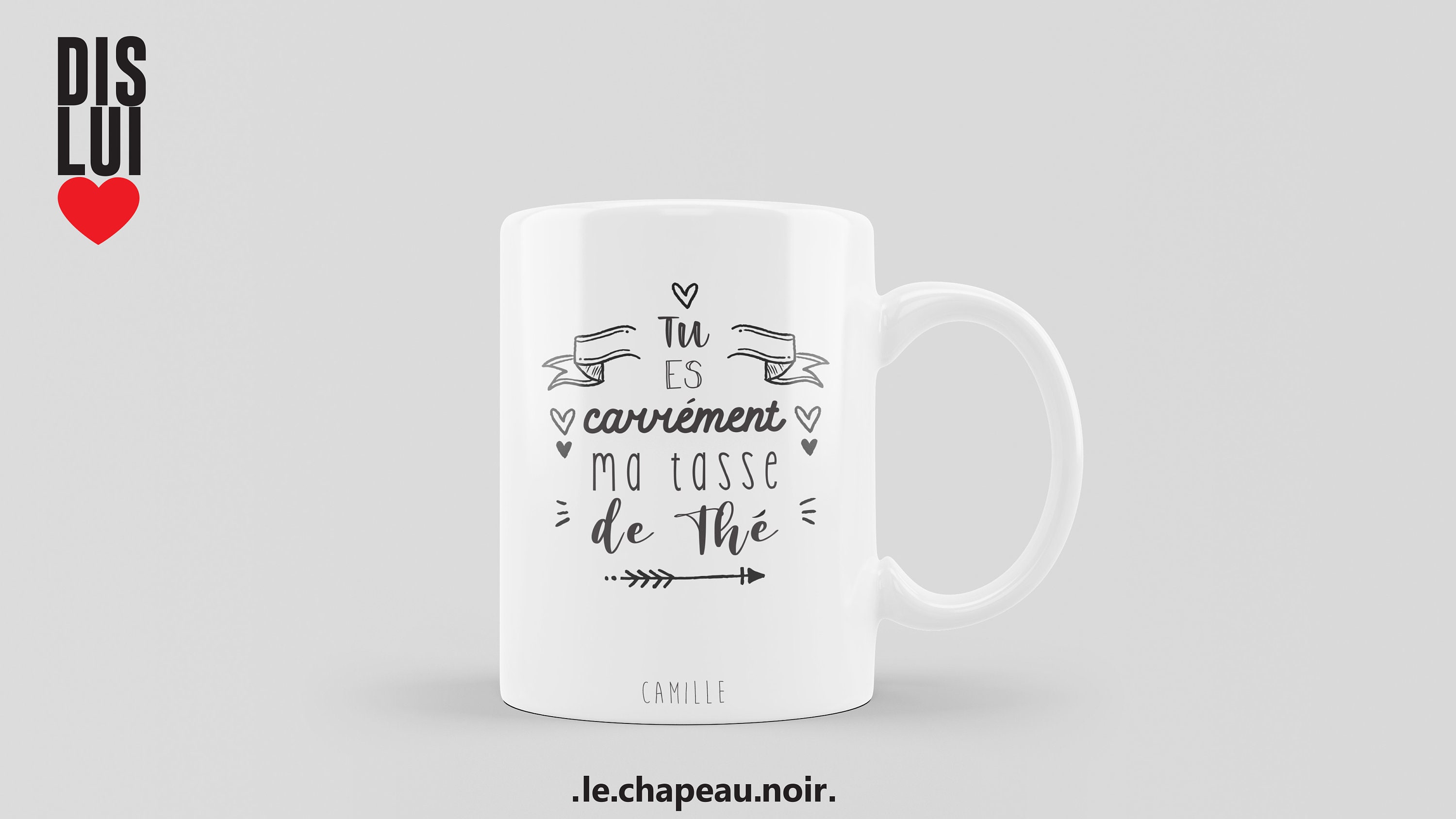 Mug Personnalisé Ma Tasse de Thé. Cadeau Original et Unique Pour Les Amoureux.