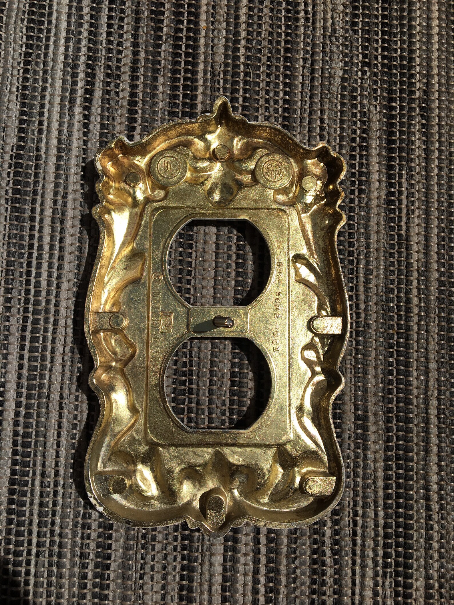 Vintage National Lock Brass Outlet Covers Etsy