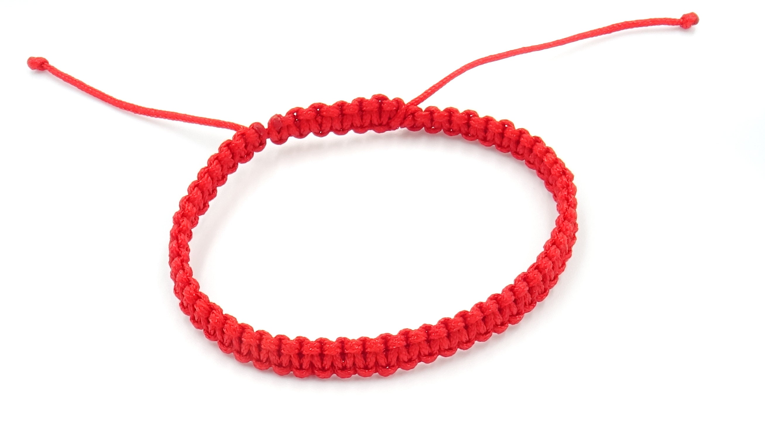 Red Lucky Bracelet Baby Bracelet Kids Bracelet Macrame Knot Etsy UK