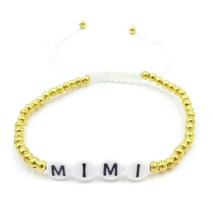 Womens Girls personalised name Bracelet, Adjustable macrame bracelet, Womens gift,  UK