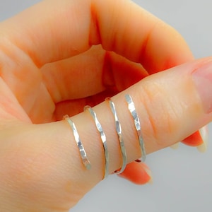 Spiral ring, Open Crossover Sterling Silver Thumb Ring, hammered ring, adjustable silver ring, free ring sizer, free polishing cloth, gift