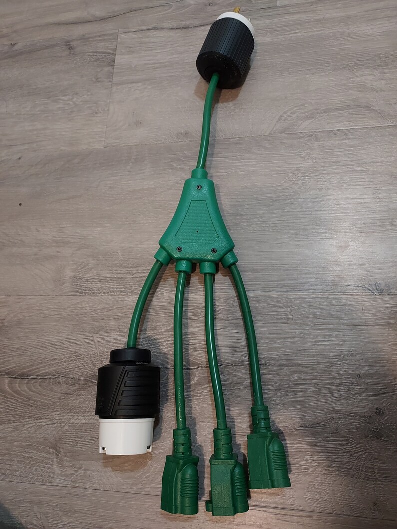 18 Inch 4 Outlet Adapter Splitter Cable Extension Cord