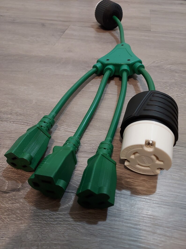 18 Inch 4 Outlet Adapter Splitter Cable Extension Cord