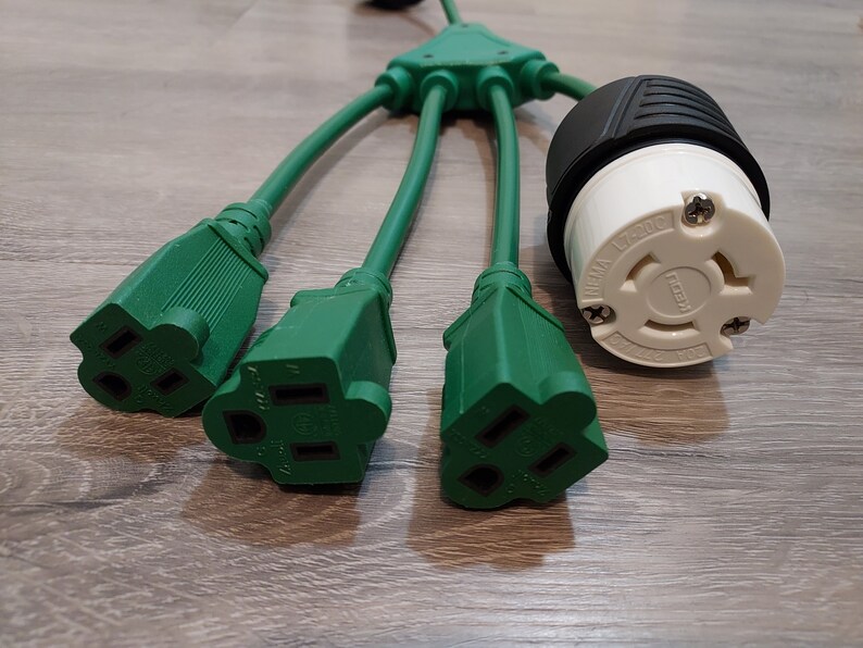 18 Inch 4 Outlet Adapter Splitter Cable Extension Cord