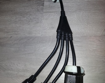 18 inch 4 Outlet Locomotive Adapter Splitter Cable Extension Cord Railroad Refrigerator Outlet 110 volt