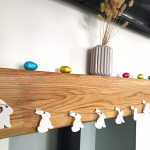 Easter Bunny Garland Handmade Clay Bunting Easter Decoration Spring Decor Peter Rabbit Garland Rustic Scandi image 3