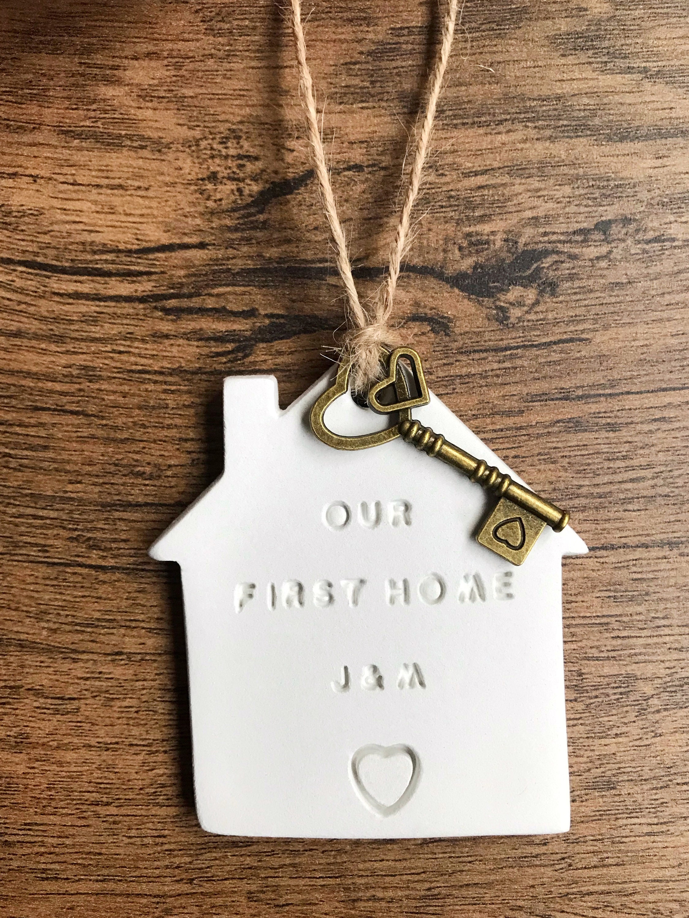 Personalised New Home Gift Handmade Clay Gift First Home Etsy