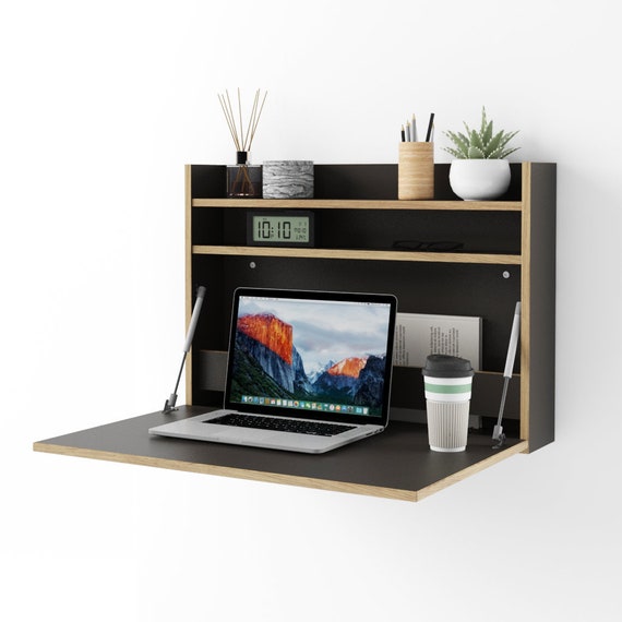 Wall Mounted Folding Desk Office Desk Secretary Desk Floating | Etsy