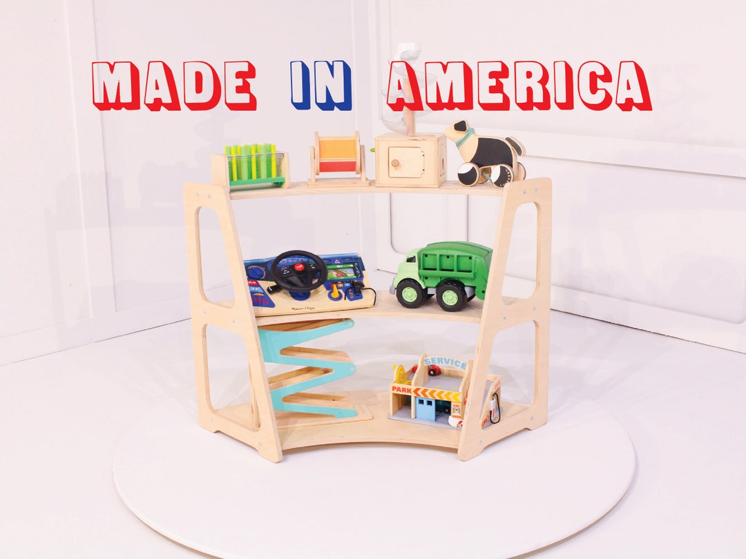 Perfect Toy Storage for Corners Curved Toy Shelf Montessori Toy Storage