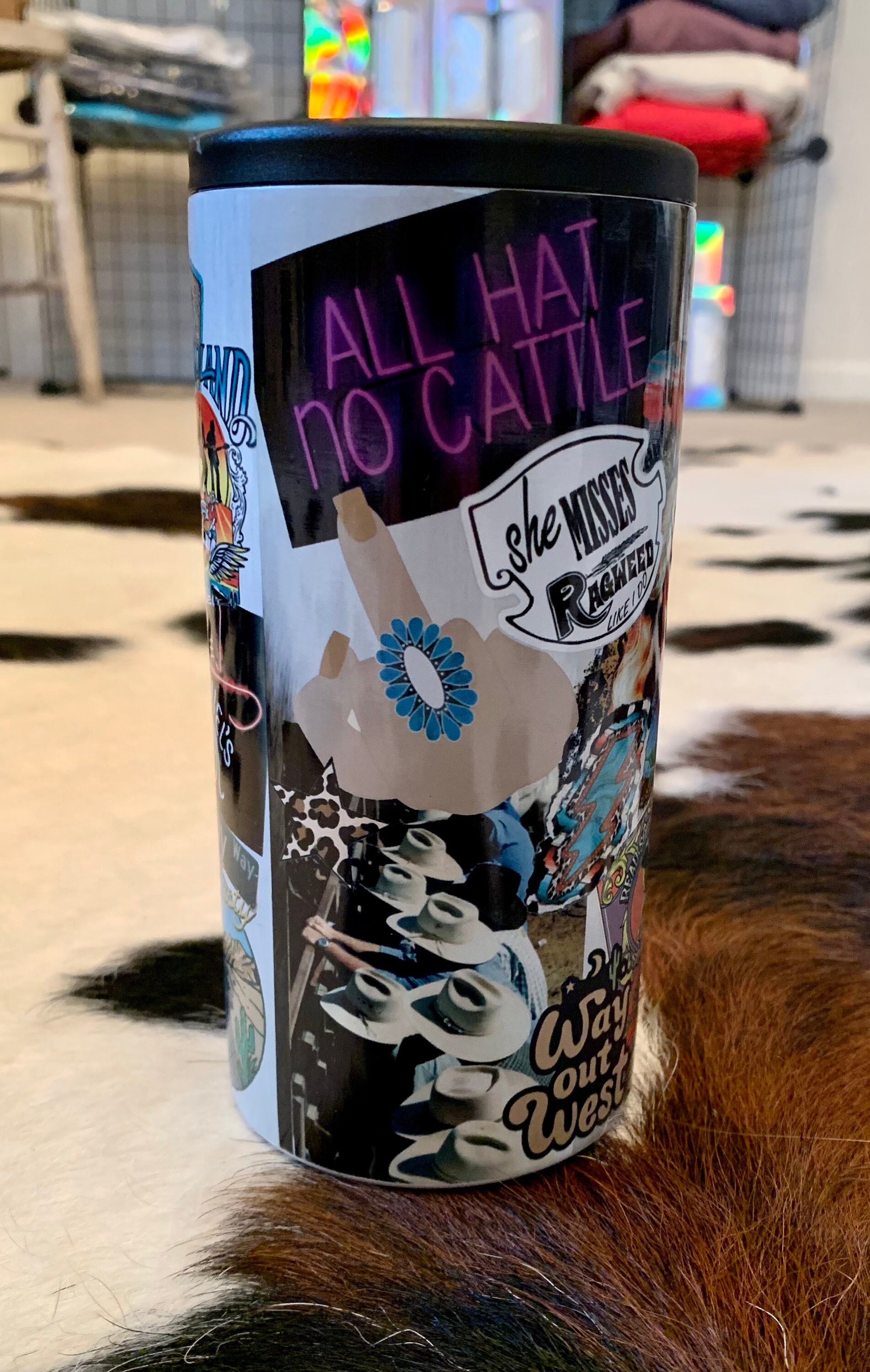 Western Collage Custom 20oz Tumbler 12oz Slim Duozie Etsy