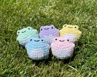 Crochet Squishy Blob Grenouille Balle anti-stress Confort Jouet en peluche